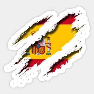 Spain Shredding Sticker